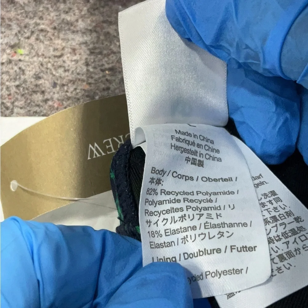 J.Crew Strappy String Bikini Top NWT Winter Garden Floral Size Large Swim - Picture 5 of 5